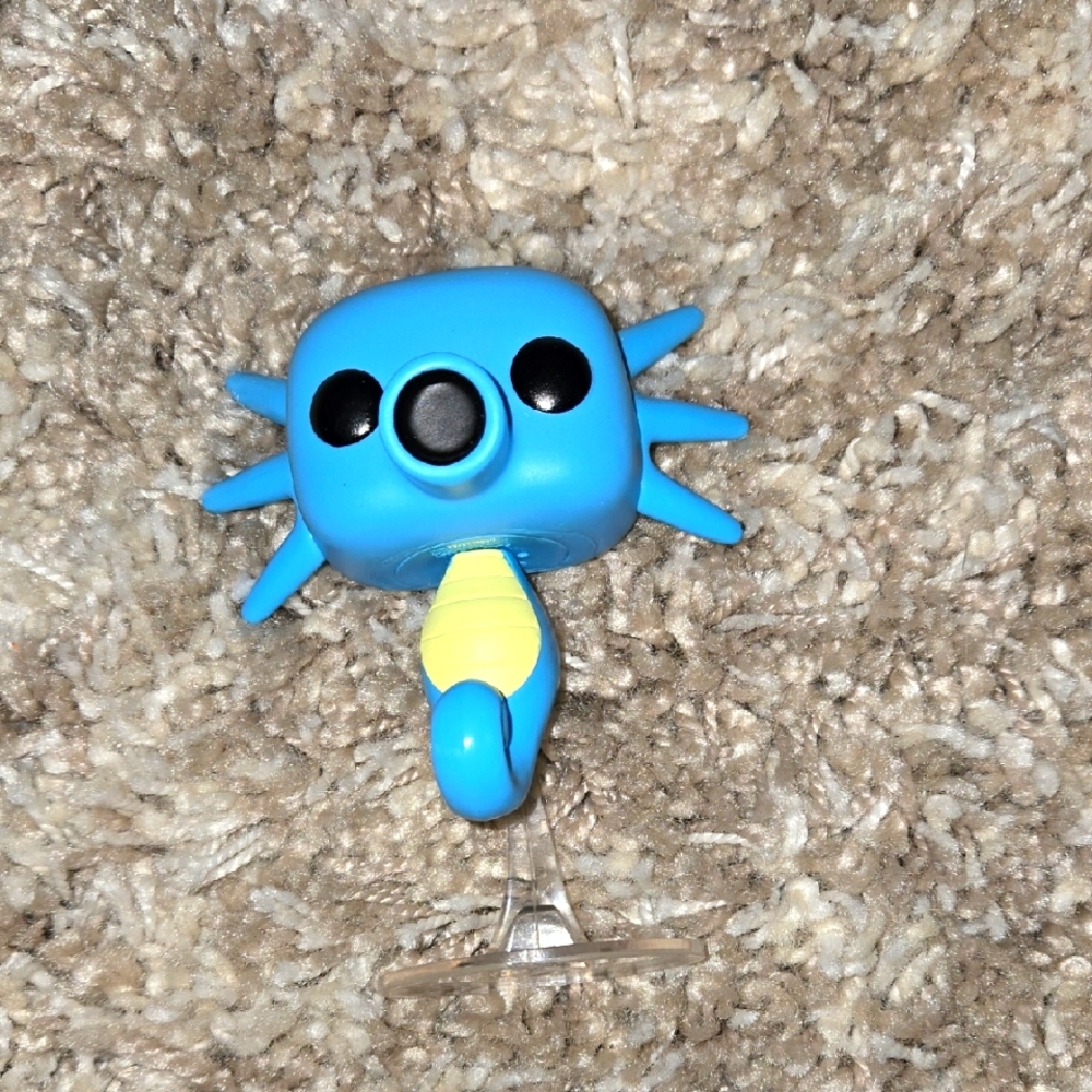 Funko Pop! Games vinyl figure of Horsea from the Pokémon series. 